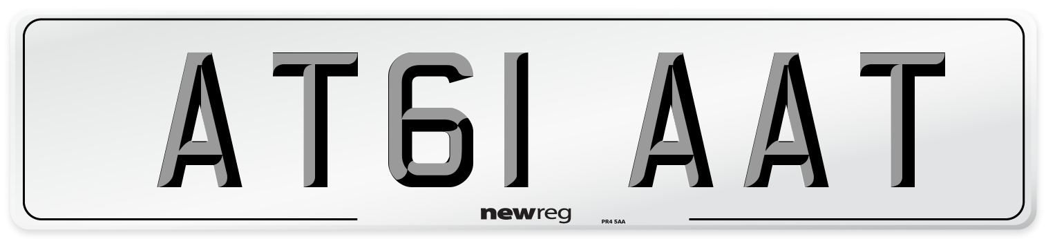 AT61 AAT Number Plate from New Reg
